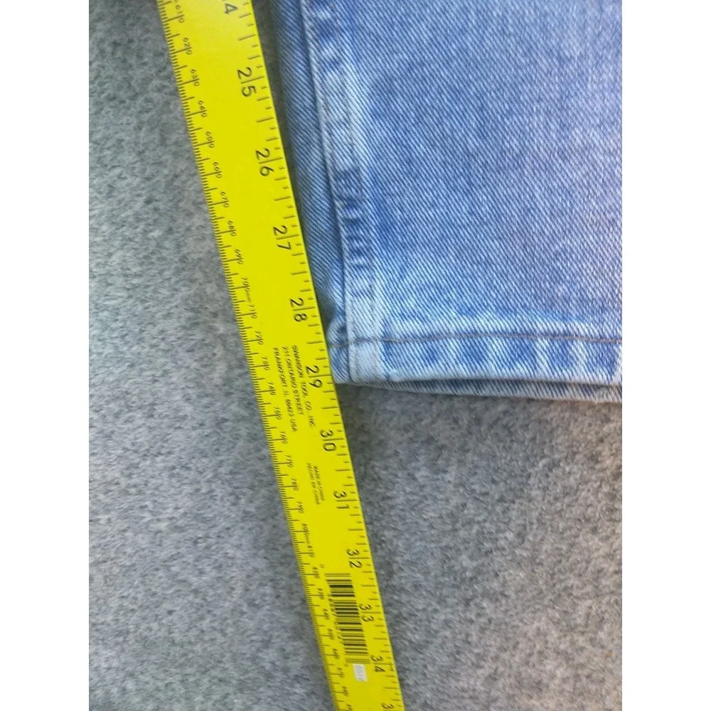Wrangler Mens Relaxed Fit Straight Leg Light Wash Denim Jeans 36x29 97601SB Blue
